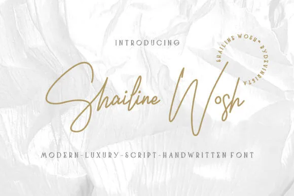 Shailine Wosh Font