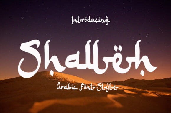 Shalleh - Arabic Style Font