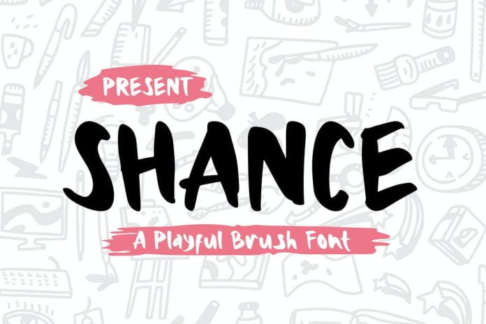 Shance - A Playful Brush Font