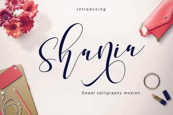 Shania Sweet Calligraphy Font