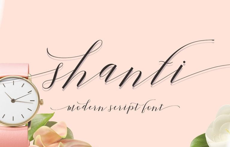 Shanti Script Font Free Downloda