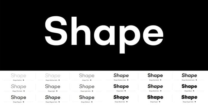 Shape Font Family