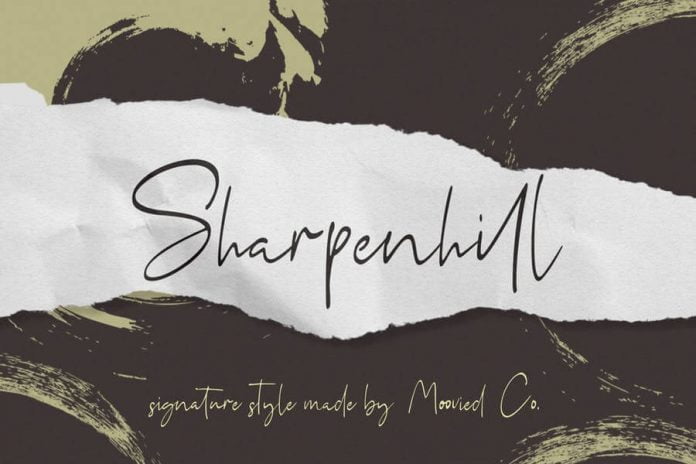 Sharpenhill Signature Font