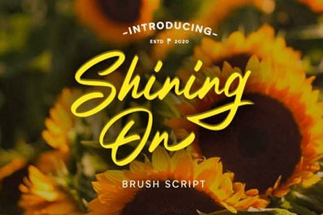 Shining On Font