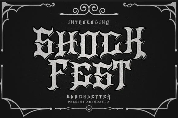 ShockFest Blackletter Font