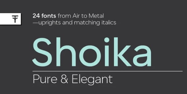 Shoika Font Family