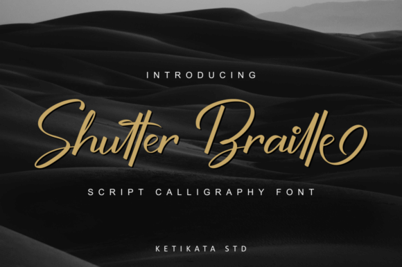 Shutter Braille Script Font
