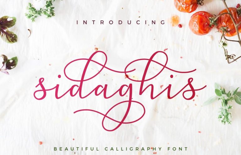 Sidaghis Font Free Download