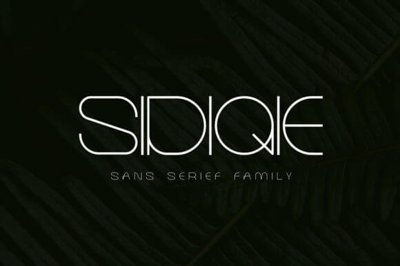 Sidiqie Family Font