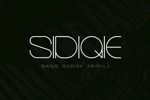 Sidiqie Family Font