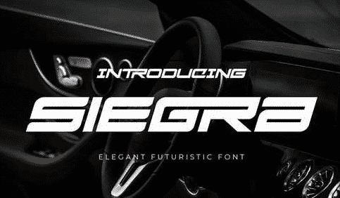 Siegra - Sporty Tech Font
