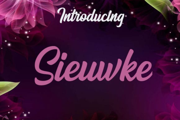 Sieuwke font