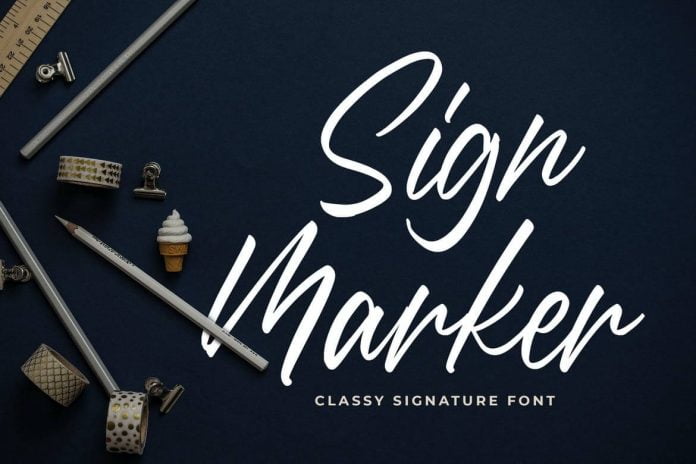 Sign Marker - Classy Signature Font