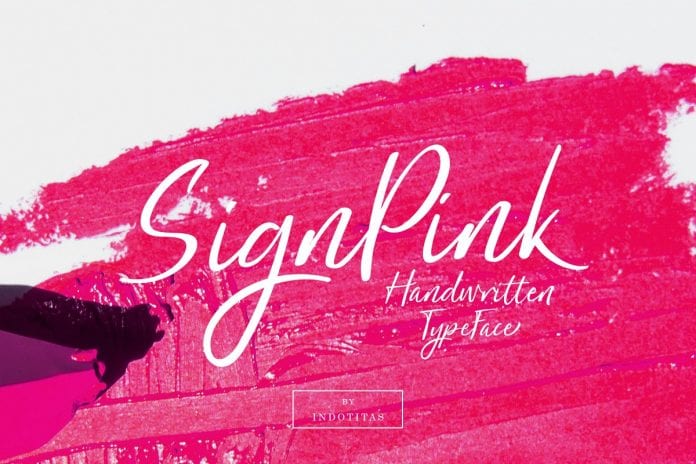 SignPink Font