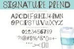 Signature Blend Font