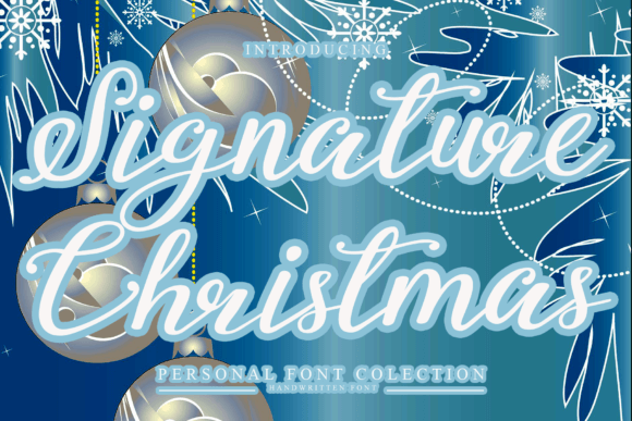 Signature Christmas Font