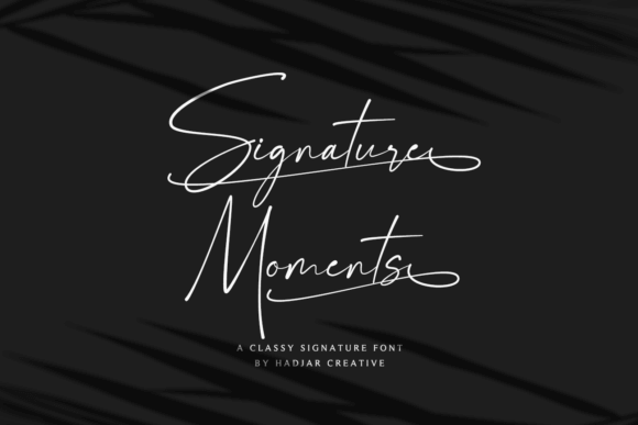 Signature Moments Font