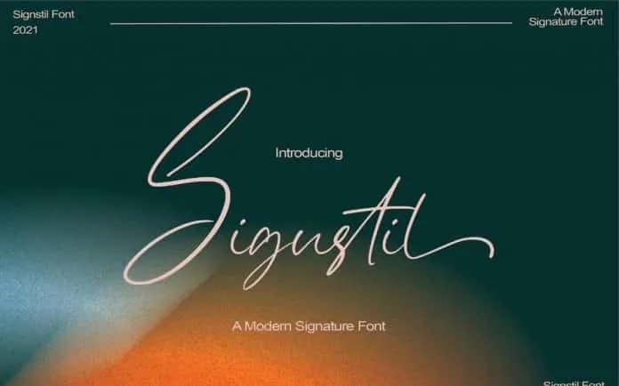 Sigustil - Signature Font