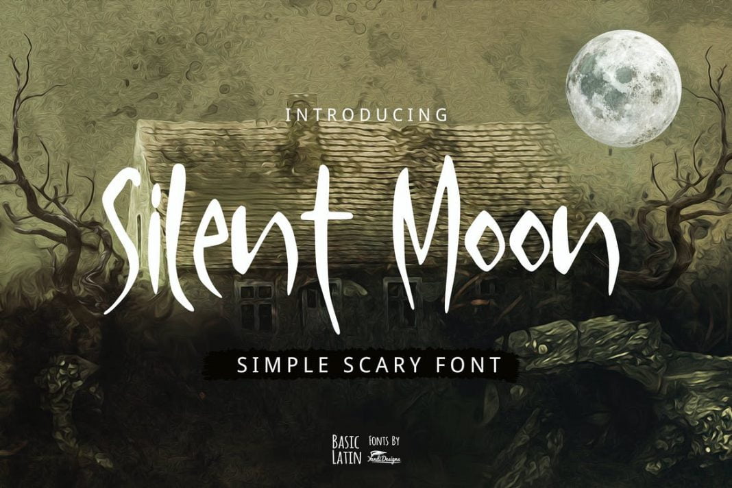 Silent Moon Scary Font