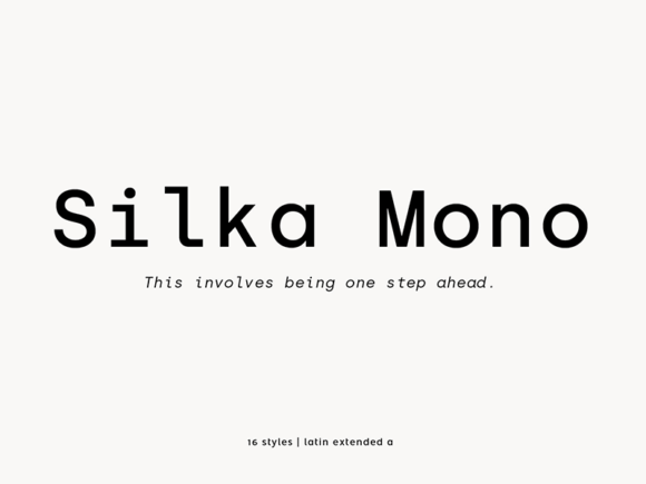 Silka Mono Font Family