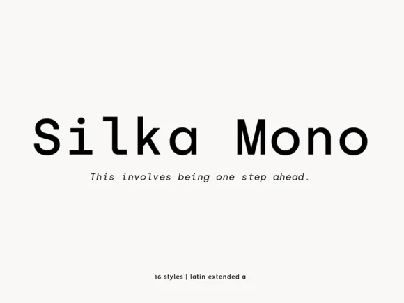 Silka Mono Font Family