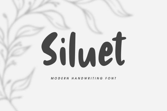 Siluet - Modern Handwriting Font