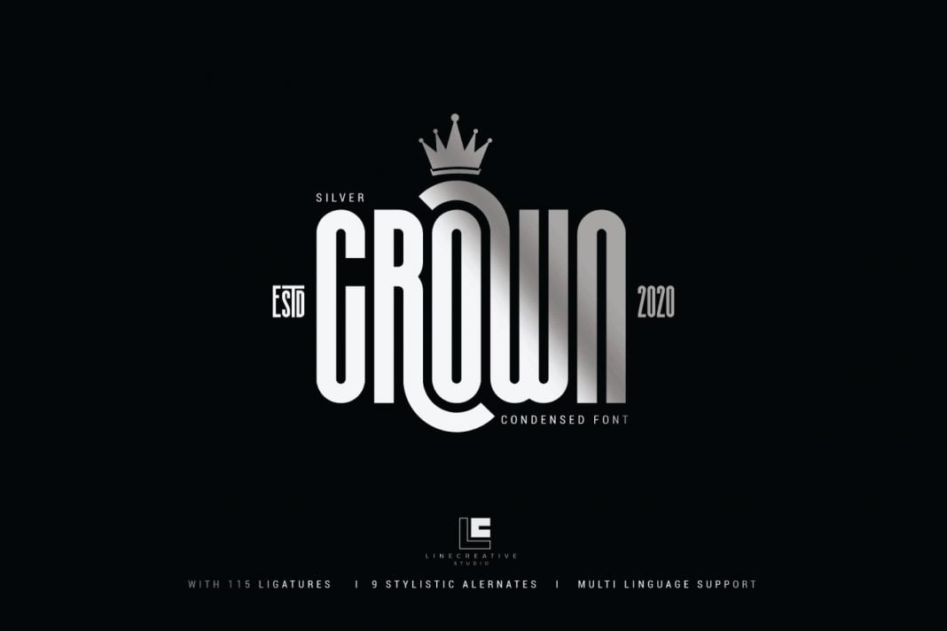 Silver Crown - A Condensed Font