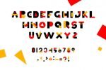 Simbox the font with color elements