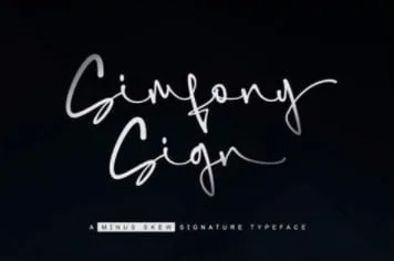 Simfony Sign Font