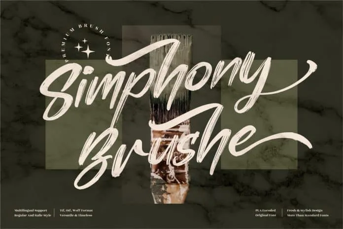 Simphony Brushe Font Simphony Brushe Font
