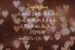 Simple Love Font