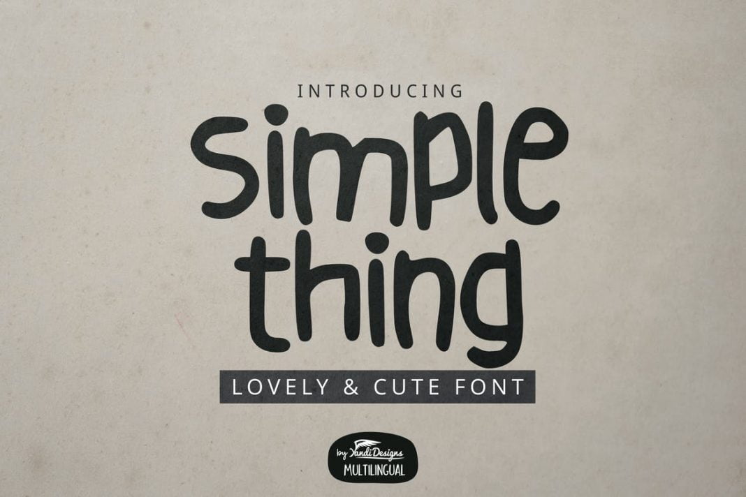 Simple Thing Font