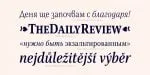 Singel font Cyrillic