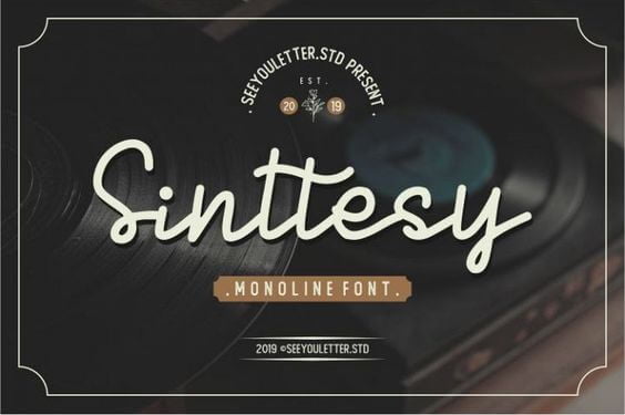 Sintessy Monoline Font