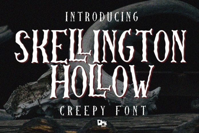 Skellington Hollow Font