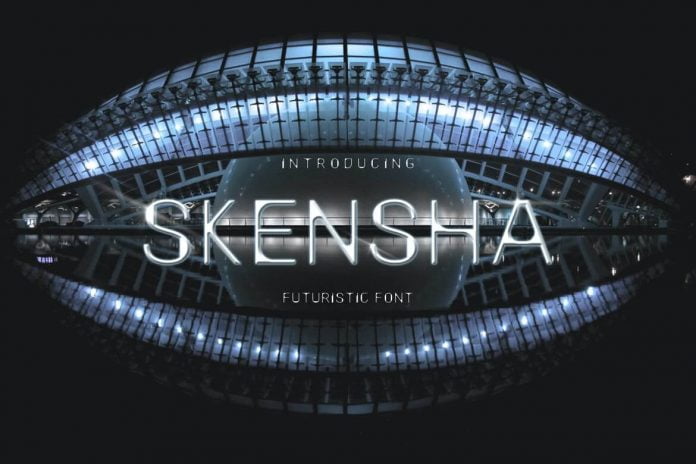 Skensha - Futuristic Font