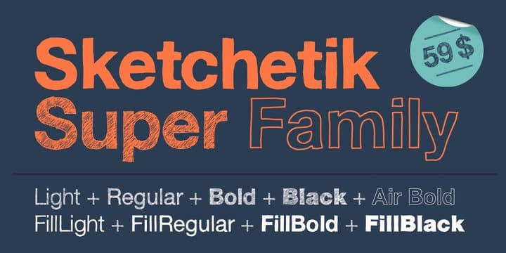 Sketchetik Font