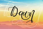 Sketchy Twisty Font