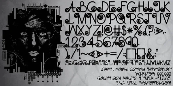 Skinny Navigator Font