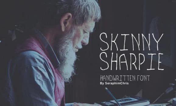 Skinny Sharpie Font