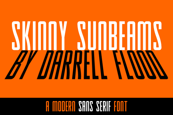 Skinny Sunbeams Font