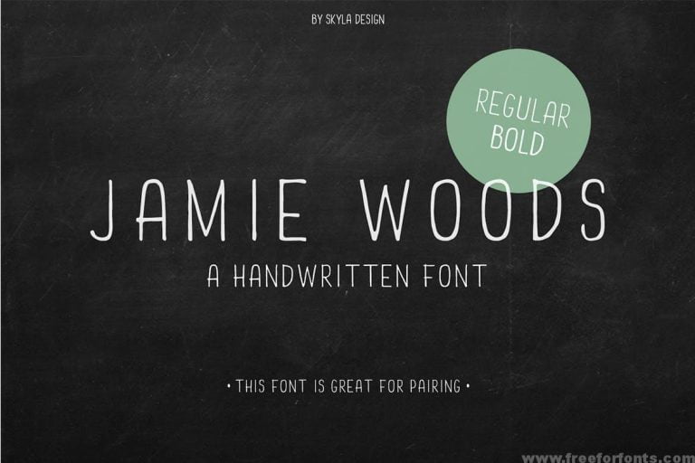 Skinny condensed font Jamie Woods Font Free Download