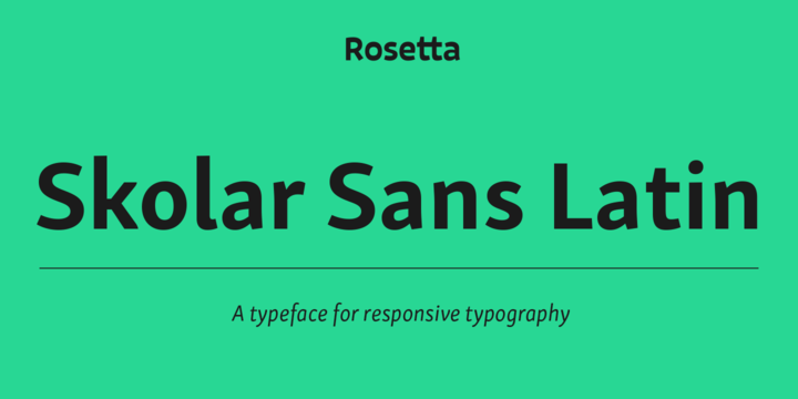 Skolar Sans Font Free Download