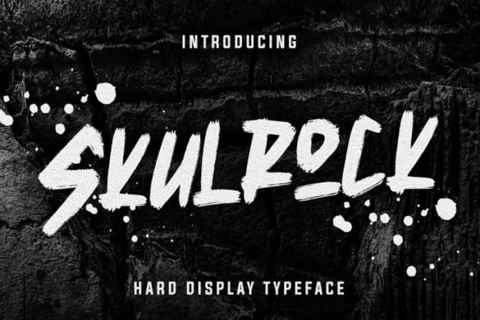 Skulrock Hard Display Typeface