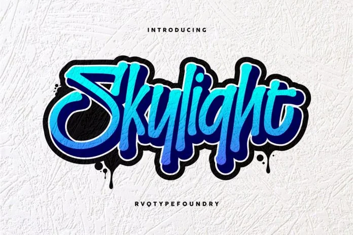 Skylight - Graffiti Font