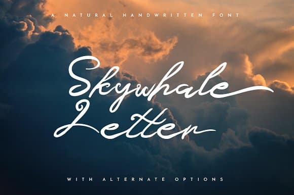 Skywhale Letter Font