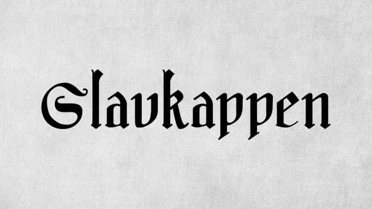 Slavkappen font