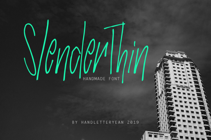 Slender Thin Font