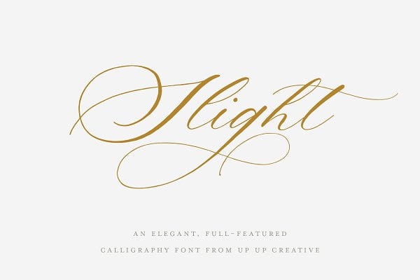 Slight, a Calligraphy Script Font