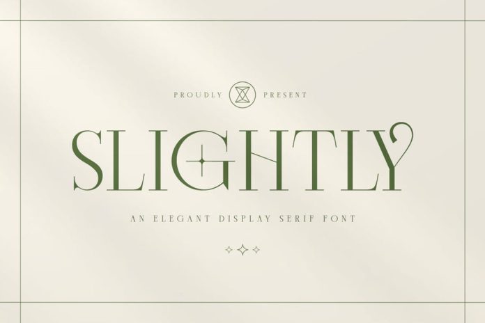 Slightly - Elegant Display Serif Font